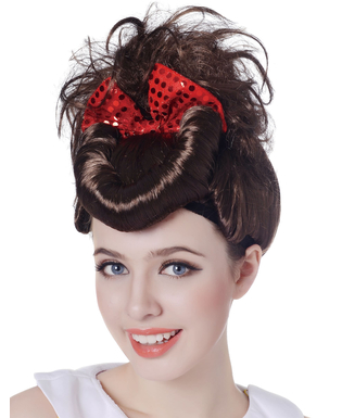  Perruque chignon rétro femme, fig. 1 