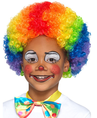  Mehrfarbige Clown-Perücke für Kinder, fig. 1 