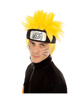  Naruto™-Lizenz-Perücke Kostümzubehör für Erwachsene  gelb-schwarz, fig. 1 