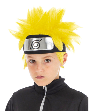  Perruque Naruto Shippuden™ jaune enfant, fig. 1 