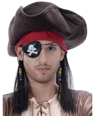  Piratenperücke mit Hut für Herren, fig. 1 