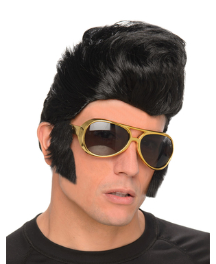  Perruque Rockeur homme avec lunettes, fig. 1 