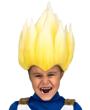  Vegeta-Perücke für Kinder Dragonball Z™ blond, fig. 1 