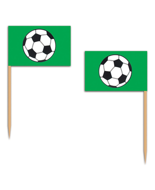  12 Pics en bois football verts 6,35 cm, fig. 1 