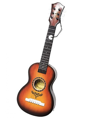  Hawaii-Ukulele Spielzeug-Instrument für Fasching braun 58cm, fig. 1 