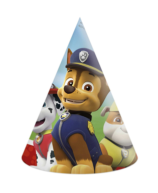  Paw Patrol™-Partyhüte für Kindergeburtstage 6 Stück bunt, fig. 1 