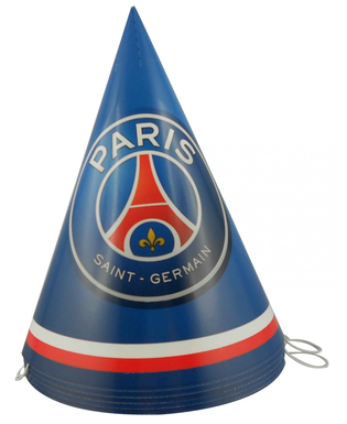  6 Chapeaux de fête en carton PSG™ 16 cm, fig. 1 