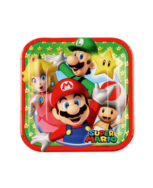  8 Petites assiettes en carton Super Mario™ 18 cm, fig. 1 