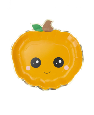  Kawaii-Kürbisteller für Halloween Partyzubehör 8 Stück orange 23 cm, fig. 1 