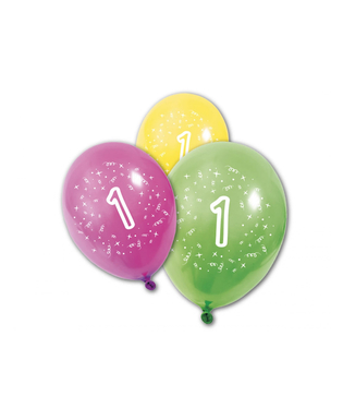  8 Latexballons Geburtstag 1 Jahr 30 cm, fig. 1 