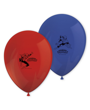  8 Ballons en latex Spiderman™ bleu et rouge, fig. 1 