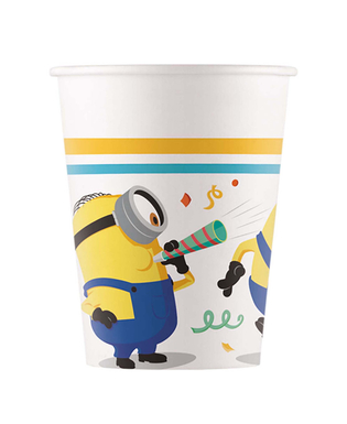  8 Gobelets en carton Minions™ 200 ml, fig. 1 