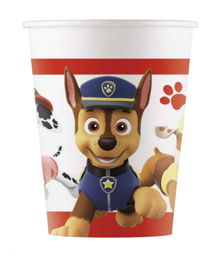  Paw Patrol™-Chase Trinkbecher Tischzubehör 8 Stück bunt 200ml, fig. 1 