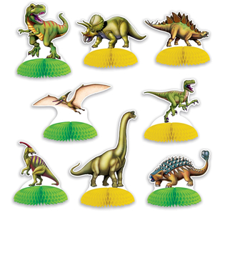  8 Mini centres de table Dinosaures, fig. 1 