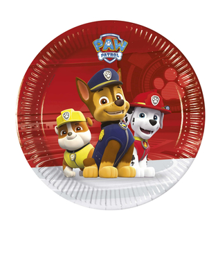  Paw Patrol™-Pappteller Tischdekoration 8 Stück bunt 20cm, fig. 1 