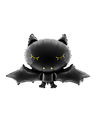  Fledermaus-Ballon Halloween-Deko schwarz 80 x 52 cm, fig. 1 