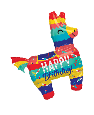  Ballon aluminium Piñata Lama Happy Birthday 73 x 83 cm, fig. 1 