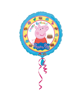  Folienballon Happy Birthday Peppa Wutz™ 43 cm, fig. 1 