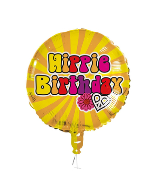  Ballon aluminium Hippie Birthday 45 cm, fig. 1 