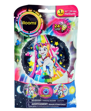  Illooms® LED-Einhorn-Folienballon 50 cm, fig. 1 