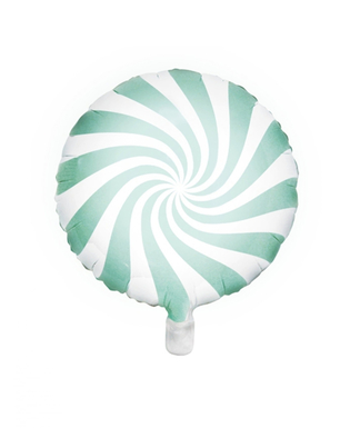  Ballon aluminium sucette menthe et blanc 45 cm, fig. 1 