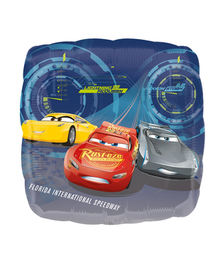  Ballon en aluminium carré Cars 3™ 43 x 43 cm, fig. 1 