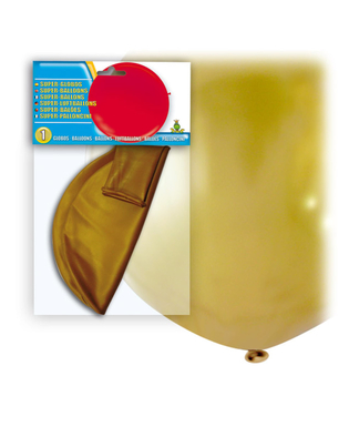  Riesenballon aus Latex, goldfarben 80 cm, fig. 1 