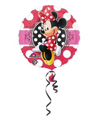  Minnie Maus™-Luftballon rund Partydeko bunt 43 cm, fig. 1 