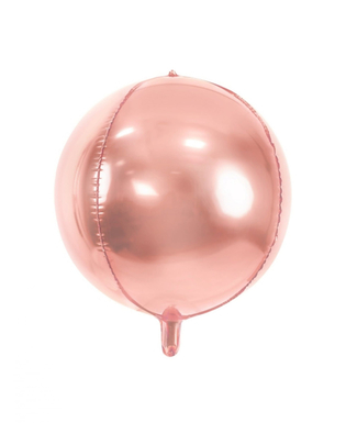  Ballon sphère en aluminium rose gold métallisé 40 cm, fig. 1 