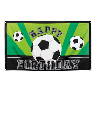  Banner Happy Birthday Fußball-Party 90 x 150 cm, fig. 1 