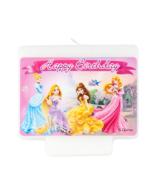  Disney-Prinzessinnen™ Happy Birthday-Kerze, 9 x 7 cm, fig. 1 