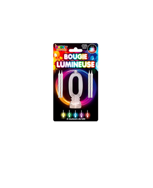  Bougies lumineuses LED chiffre 0, fig. 1 