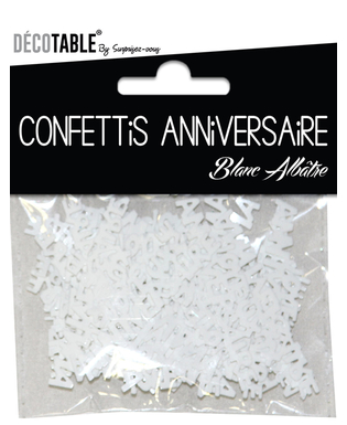  Confettis Joyeux Anniversaire argent, fig. 1 