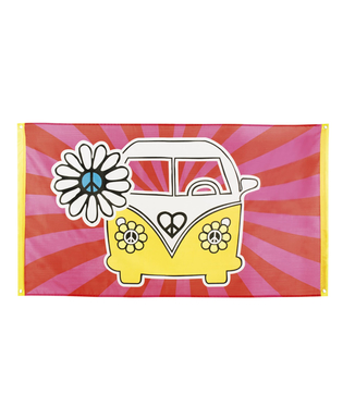  Drapeau Hippie Flower Power 90 x 150 cm, fig. 1 