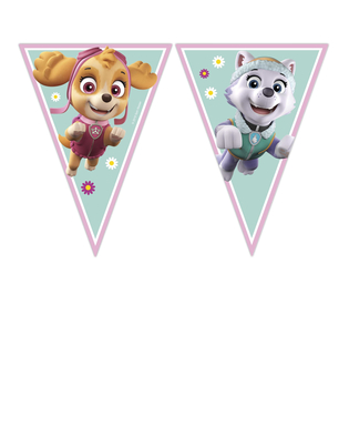  Wimpel-Girlande Paw Patrol™-Raumdekoration bunt 2,3m, fig. 1 