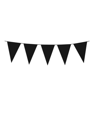  Gothic-Wimpelgirlande Halloween-Girlande 3m schwarz, fig. 1 