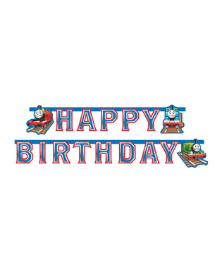  Happy Birthday Thomas and Friends Pappgirlande 180 x 15 cm, fig. 1 