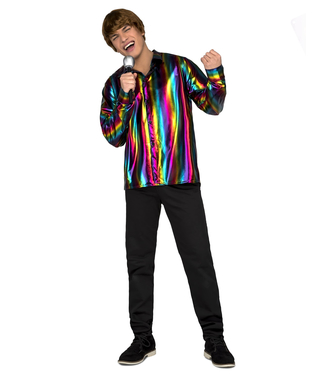  Regenbogen-Disco-Shirt für Herren, fig. 1 