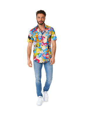  Nickelodeon™-Hemd für Herren 90er Jahre Opposuits bunt, fig. 1 