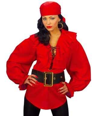  Rotes Piratenshirt für Damen, fig. 1 