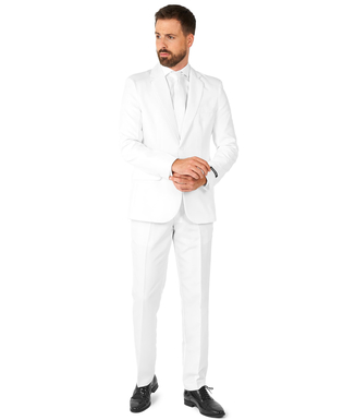  Costume Mr. Solid blanc homme Suitmeister™, fig. 1 