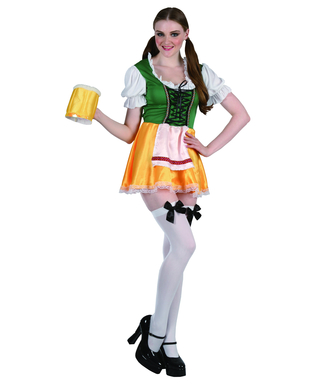  Sexy Dirndl Bayerin Kostüm für Damen bunt, fig. 1 