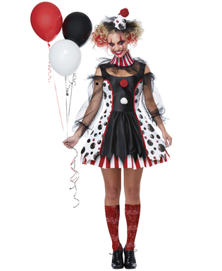  Déguisement clown psycho robe femme, fig. 1 