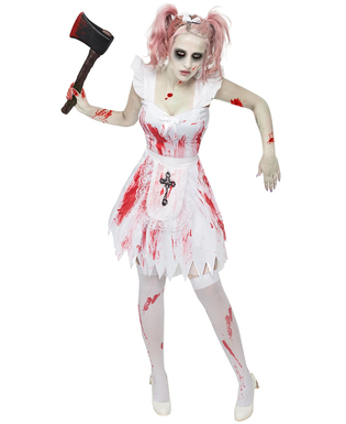  Déguisement demoiselle d'honneur zombie femme Halloween, fig. 1 