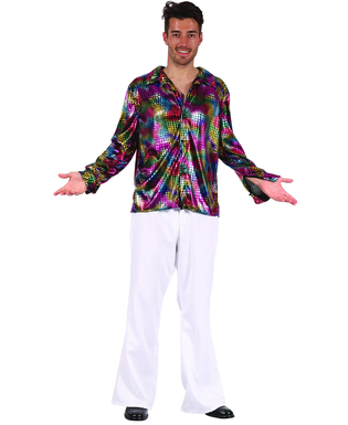  Mehrfarbiges Herren-Disco-Shirt, fig. 1 