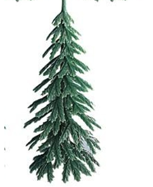  Deko-Weihnachtsbaum aus Kunststoff, 7 cm, fig. 1 