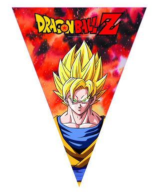  Guirlande fanions Dragon Ball Z™ 360 cm, fig. 1 