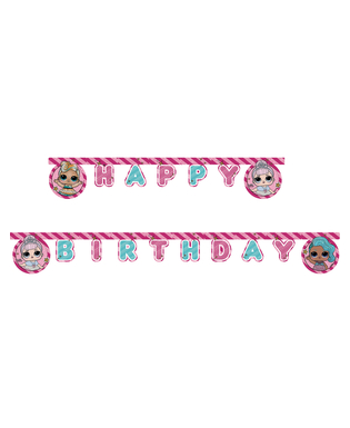  LOL Surprise™-Girlande Happy Birthday Raumdekoration bunt 2m, fig. 1 