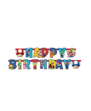  Guirlande Happy Birthday Super Mario™ 1,90 m, fig. 1 