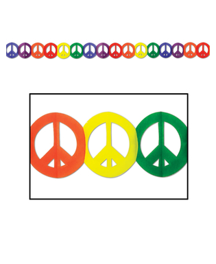  Guirlande multicolore en papier Hippie Peace, fig. 1 